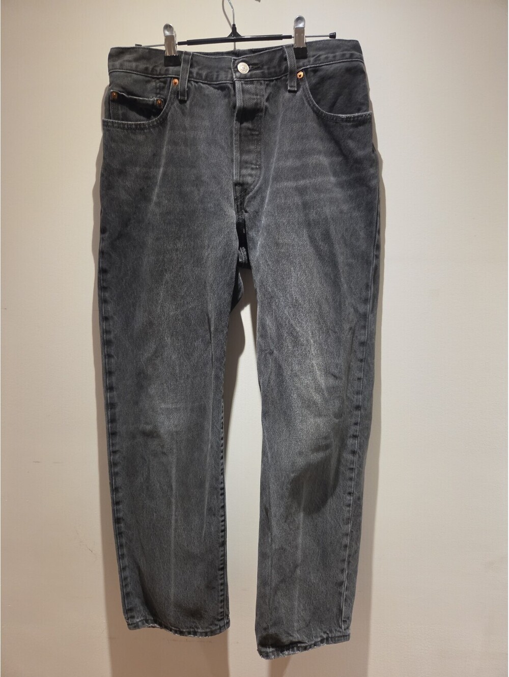 Levi's Premium 501 '90s Jeans Faded Black Wash Big E Tag 29 X 30